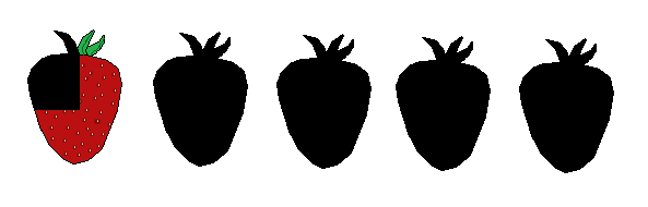 Three Quarters Strawberries